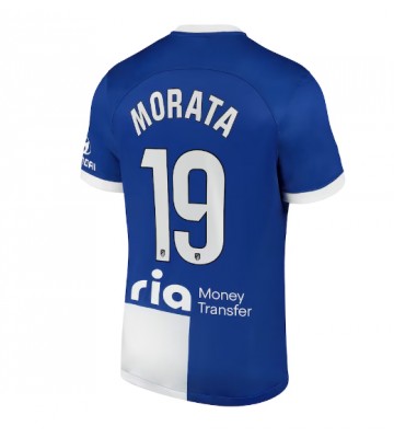 Atletico Madrid Alvaro Morata #19 Koszulka Wyjazdowych 2023-24 Krótki Rękaw